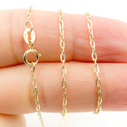 14K Solid Gold Cable Chain